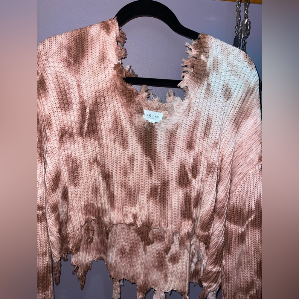 Women’s Pink Tie Dye Sweater